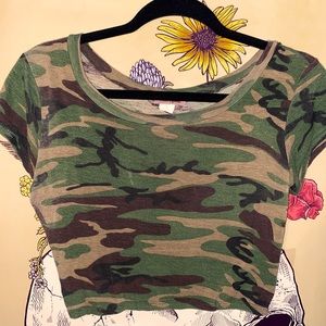 Camo Crop Top
